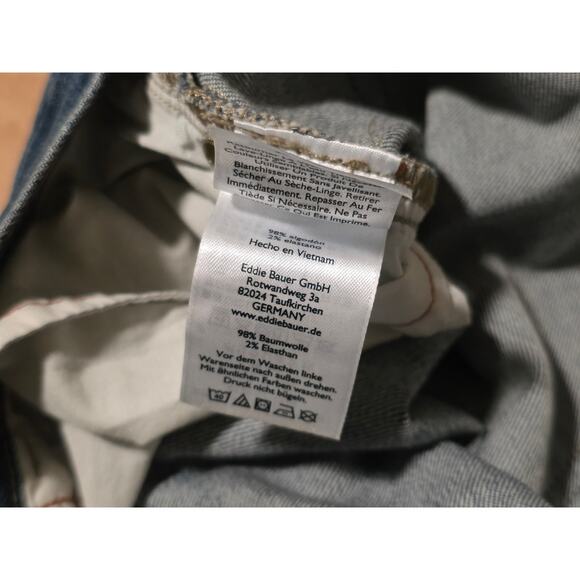 Eddie Bauer Women’s Jeans Size 38 x 30 Boyfriend Fit Dark Wash Denim Jeans - Picture 15 of 15